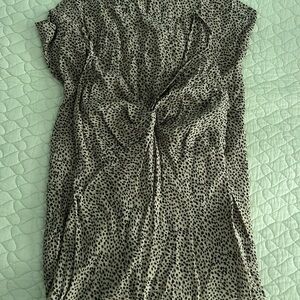 Abercrombie & Fitch Black and Cream Maxi Dress